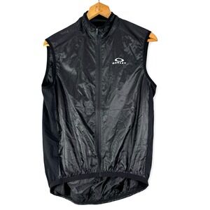 Oakley Womens Packable Zip Sleeveless Blackout Shirt Jacket Sz XL